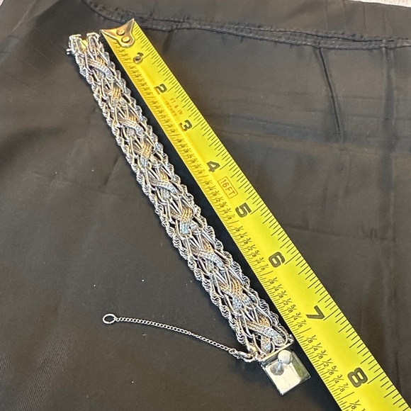 Vintage Sterling Braided Bracelet - Picture 3 of 8